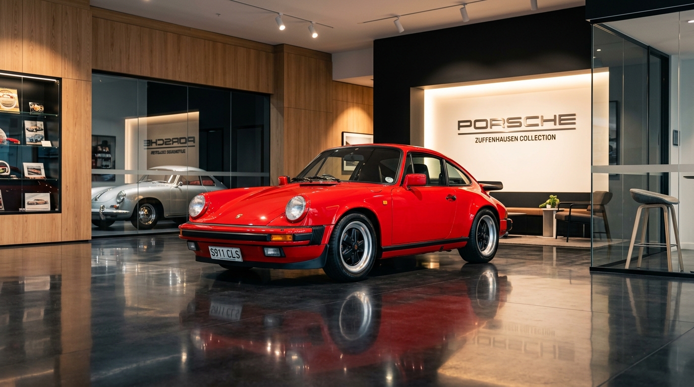 Porsche 911 en garaje